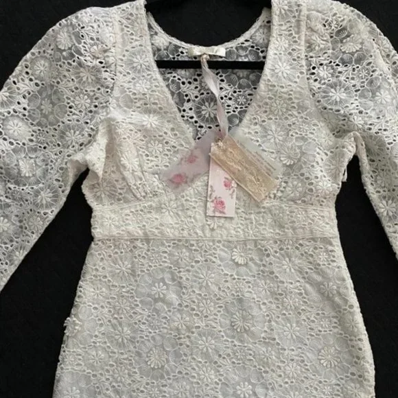 NWT LoveShackFancy Faye Bridal Dress - Picture 3 of 7